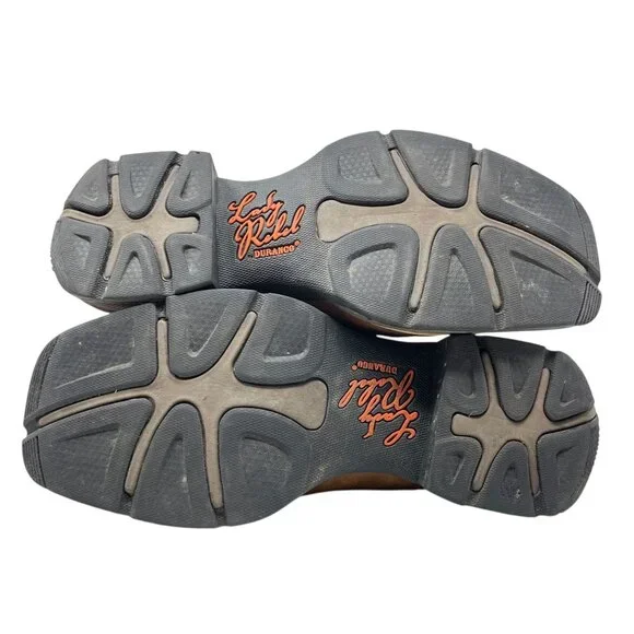 Durango Lady Rebel 6M Square Toe Western Leather Boot Brown Rusty Red DRD0349 - Picture 12 of 16